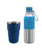 Beauty & The Beast Combo (Java Coffee Mug 360 ML Navy + Burell Classic Bottle 600 ML Blue)