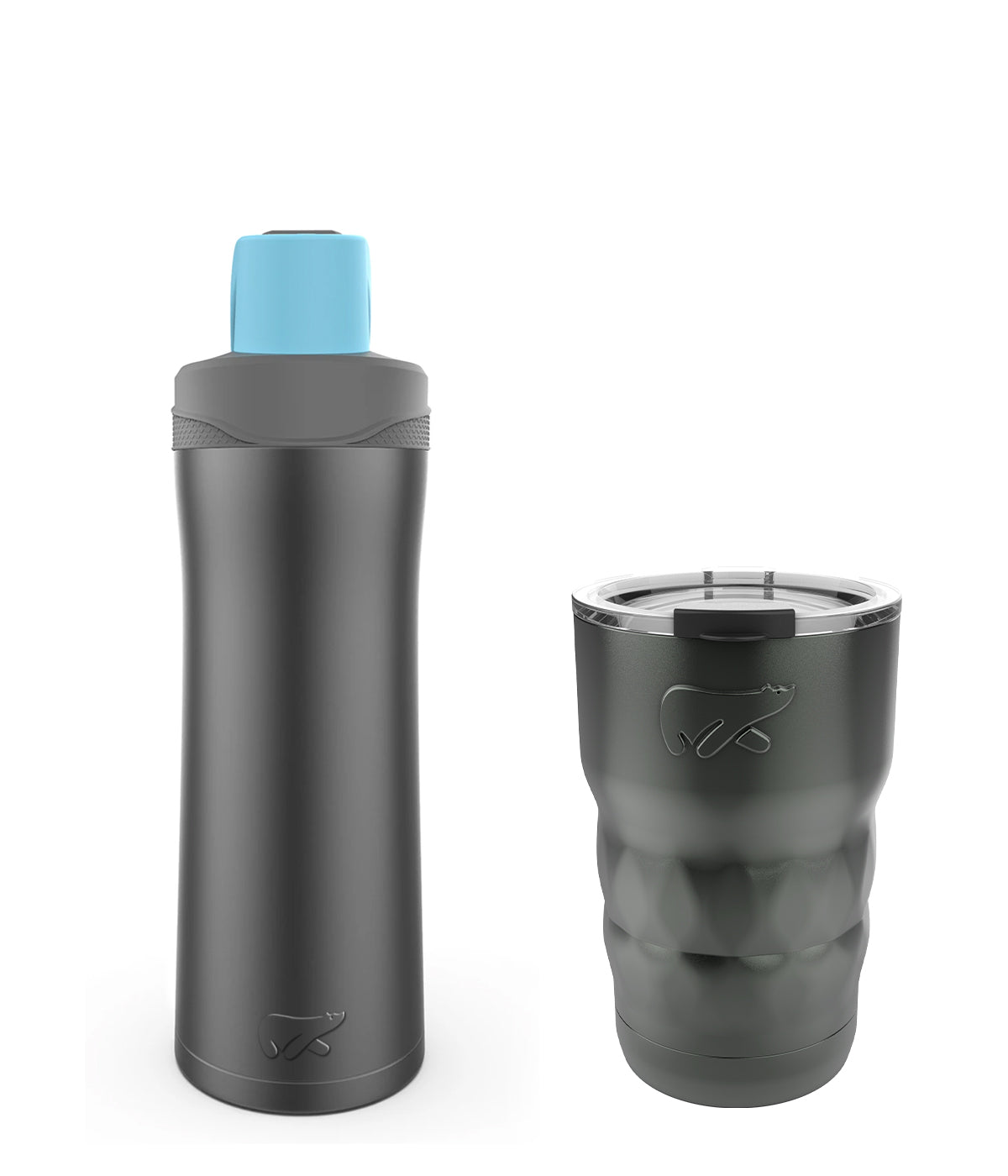 Chilled Hydration Combo (Java Coffee Mug 360 ML Space Grey + Minsk Insulated Bottle 550 ML - Space Grey)